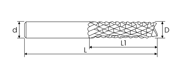 carbide corn end mill factory