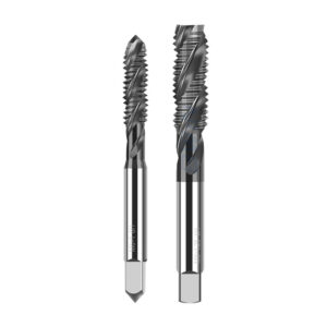 Solid carbide spiral flute taps for stainless steel, alloy steel and CNC blind hole threading