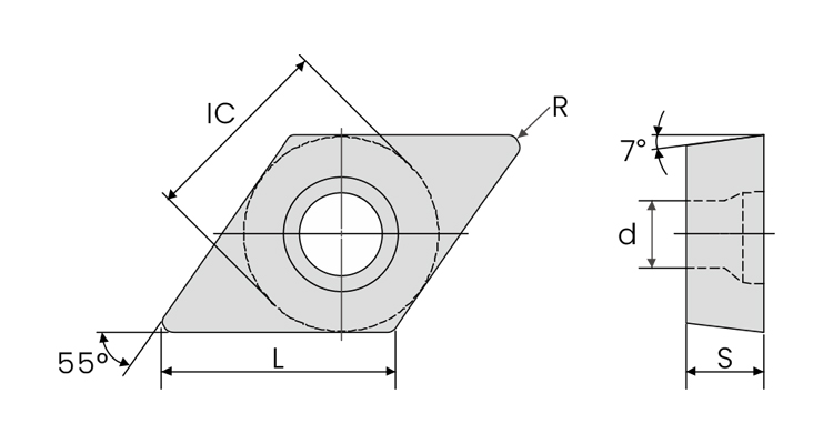 DCMT-dcmt11t304 dcmt11t308 carbide-insert-demension