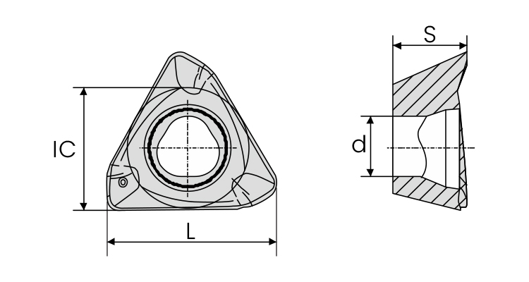 bwin 3PKT carbide milling insert 3PKT150508R for CNC milling carbon steel, alloy steel, stainless steel and cast iron