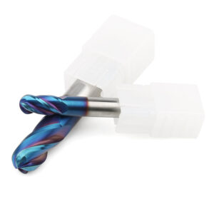 bwin HRC65 ball nose end mill with 4 flute solid carbide design for hardened steel machining