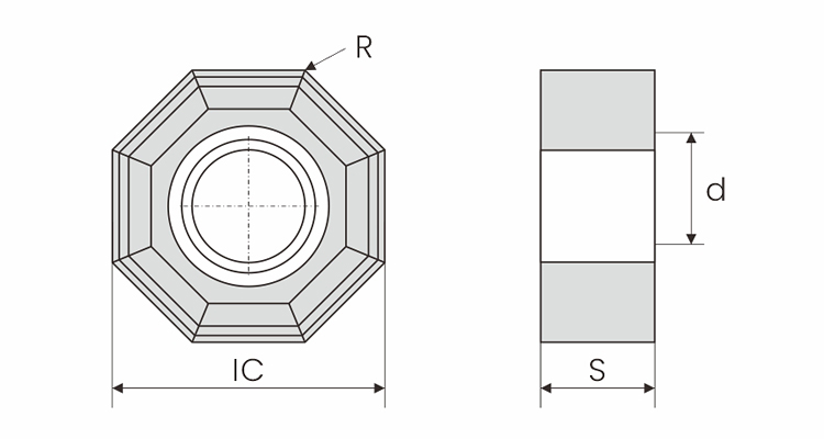 bwin ONMU ONMU050505 carbide milling insert with PVD coating demension